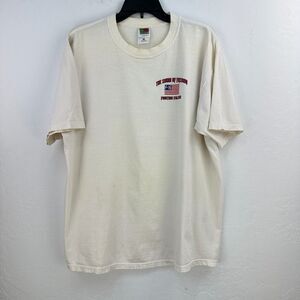 Vintage Fruit Of The Loom Tshirt Mens XL White Fighting Falcon F-16 America Free